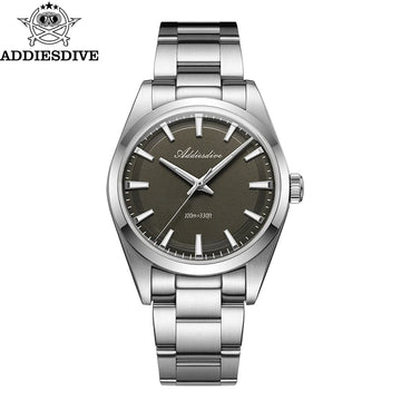 ADDIESDIVE Luxury Men's Steel Watch Bubble Mirror Glass Quartz Watch BGW9 Blue Luminous 100ATM Analog Watch Reloj Hombre AD2066