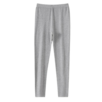 100% Wool Pants Women's Autumn and Winter Knitted Leggings Solid Color Warm Solid Color Wool Leggings Women's Clothes PlatiNum