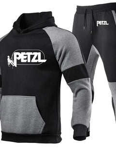 2025 Spring Autumn Man's PETZL Life Wall Climbing Logo Print New Type Senior Comfortable Hoodies+Lei