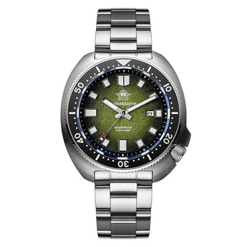 ADDIESDIVE New 43.8mm Watch for Men Dive AD2511 Luxury Sapphire Quartz Wristwatch 100m Waterproof Stainless Steel Luminous Watch