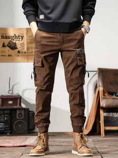 6 Pockets Joggers Cargo Pants Men Black Khaki Pants Men Slim Military Tactical Brown Work Trousers For Men Safari streetwear