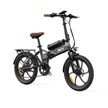 Bicicletta Elettrica Pieghevole PVY Z20 MAX con Sensore di Coppia, Doppia Batteria per Pendolarismo Urbano, E-bike a Pedalata Assistita con Autonomia di 25.6Ah