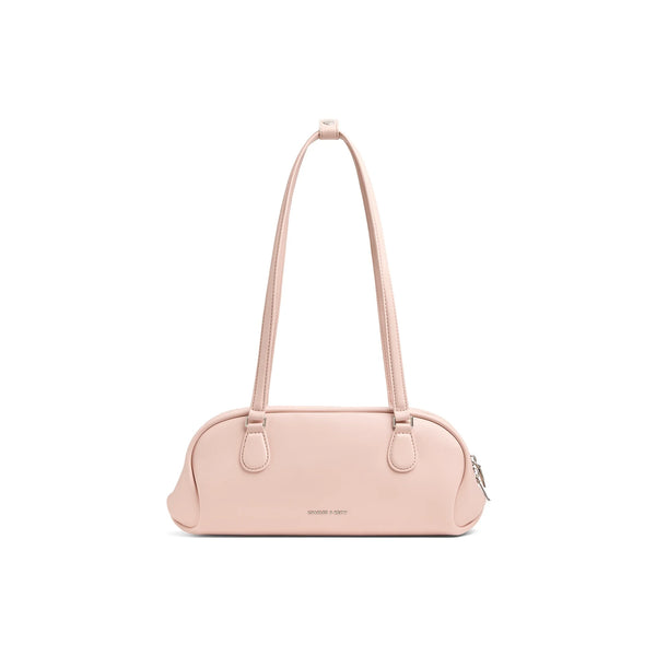 CHARLES&KEITH PU Baguette Bag Shoulder Bag Medium Women's Light Pink/Multi Composite Color CK2-30782751