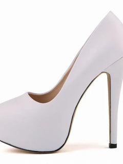 Women Pumps Sexy Stilettos Fashion Super 14cm Round Toes High Heels Platform Casual Thin Party Red Wedding Shoes Plus Size 44