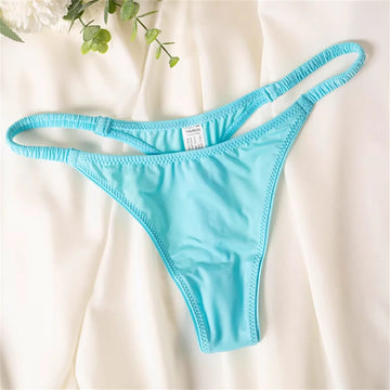 2026 Wrinkle Elastic Strap Sexy Thong Women's Leopard High Slit Ice Silk T-back Underwear Crotch Cotton G-strings Plus Size