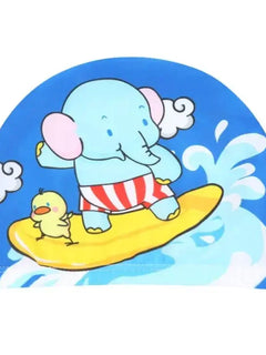 Cuffia da nuoto per bambini Tessuto elastico Simpatico cartone animato per capelli lunghi I bambini adorabili proteggono le orecchie Cappello da piscina per ragazzi e ragazze