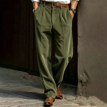 2025 Spring Summer Stylish Straight Cargo Pants Men Casual Texture Corduroy Trousers For Men Daily Leisure Loose Pant Streetwear