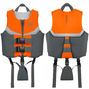 Gilet di galleggiamento per bambini, giubbotto di salvataggio per bambini, giubbotto da nuoto per ragazzi e ragazze, ausilio per il nuoto con galleggiamento del costume da bagno