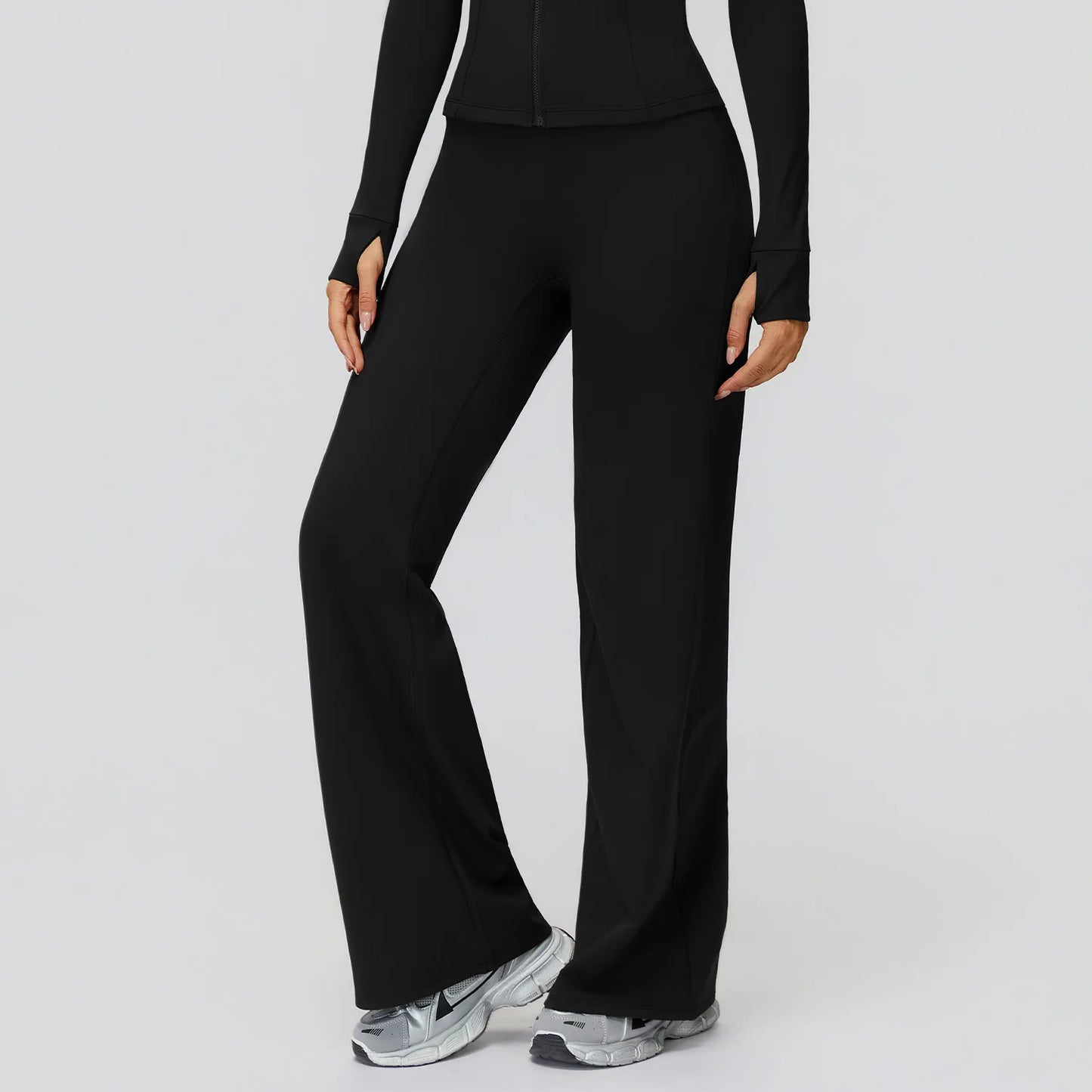 Yoga Pants High Waist Flare Leggings Women Gym Fitness Flared Trousers Breathable Wide Leg Pants Female Workout Dance Trousers