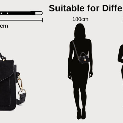 Miss Lulu WOMEN'S shoulder bag Medium Faux Leather & Suede Vintage Flap Crossbody Bag Oval Metal Ornate PlatiNum