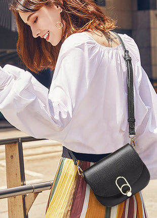 Miss Lulu WOMEN'S shoulder bag shoulder bag with zipper and tassel, modern, ideal for holiday and shopping, Crossbody Bag PlatiNum