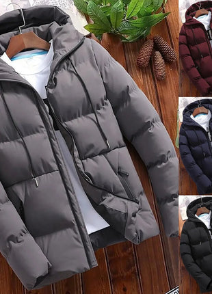 Fashion Parkas Men Winter Overcoat Men's Casual Jacket Warm Hooded Thick Puffer Jacket Men Winter Coat Outwear Business Hombre