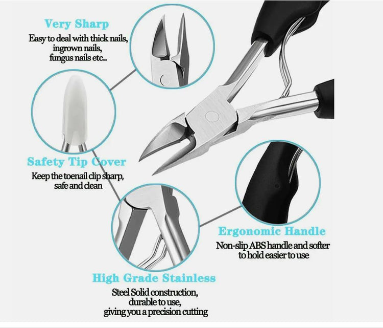 Ingrown Toenail Hawkbill Pliers, Heavy-Duty Toenail Clippers, Suitable for Thick and Ingrown Nails, Precision Nail Clippers.
