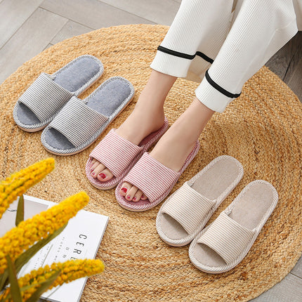 Ciabatte Casual da Donna in Canapa, Pantofole da Casa Primavera Estate, Scarpe da Donna di Lusso Firmate Moda 2026, Ciabatte da Interno con Suola Morbida Eleganti