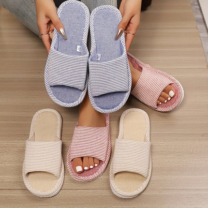 Ciabatte Casual da Donna in Canapa, Pantofole da Casa Primavera Estate, Scarpe da Donna di Lusso Firmate Moda 2026, Ciabatte da Interno con Suola Morbida Eleganti