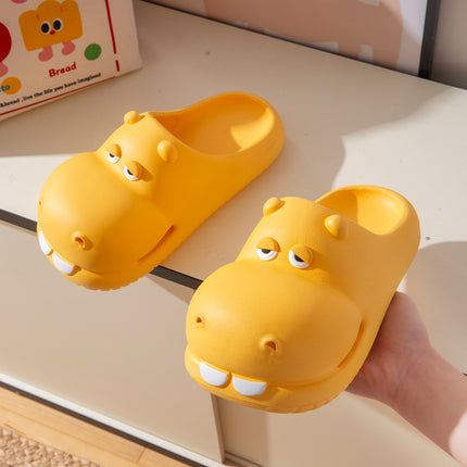 Ciabatte da donna Hippo, modello House Flats in EVA, estive, con simpatici cartoni animati, scarpe da donna di design, per interni ed esterni, da spiaggia, morbide e antiscivolo.