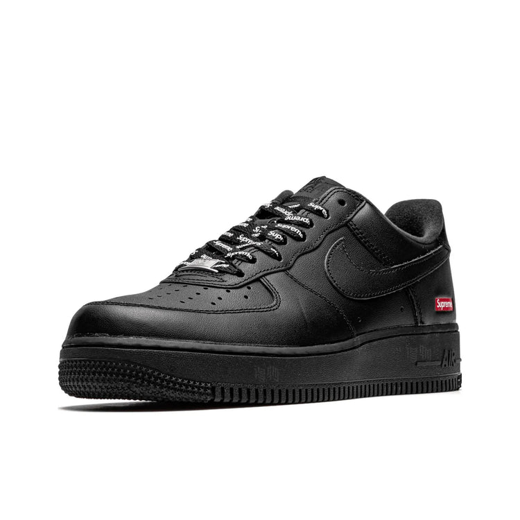 Nike * Air Force 1 Box Logo Fashion Low-Top Sneakers Unisex Black CU9225-001