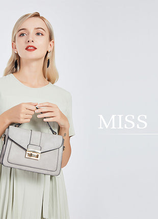 Miss Lulu WOMEN'S Handbag Small Elegant Handle bag Leather shoulder bag Stylish Shoulder bag Shoulder for Allt PlatiNum