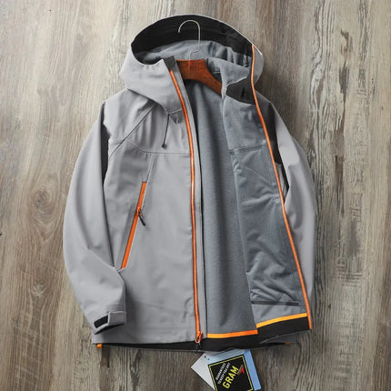 ARC Outdoor Horseback Riding Mountain Climbing Fishing Travel Birds Waterproof and Windproof Camping Men Soft Shell Down Jacket