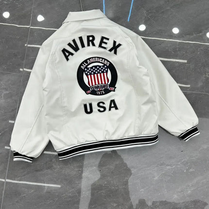 Hip hop american functional style letter embroidered leather jacket loose couple short winter jacket men y2k men clothing