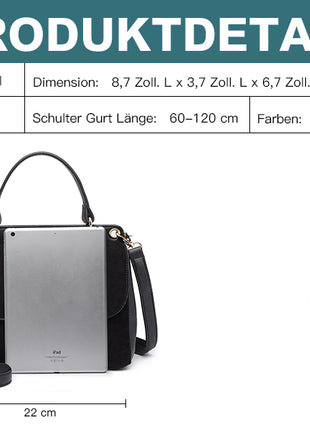 Miss Lulu piccola borsa da donna elegante borsa a tracolla borsa a tracolla in ecopelle elegante Shopper per donna