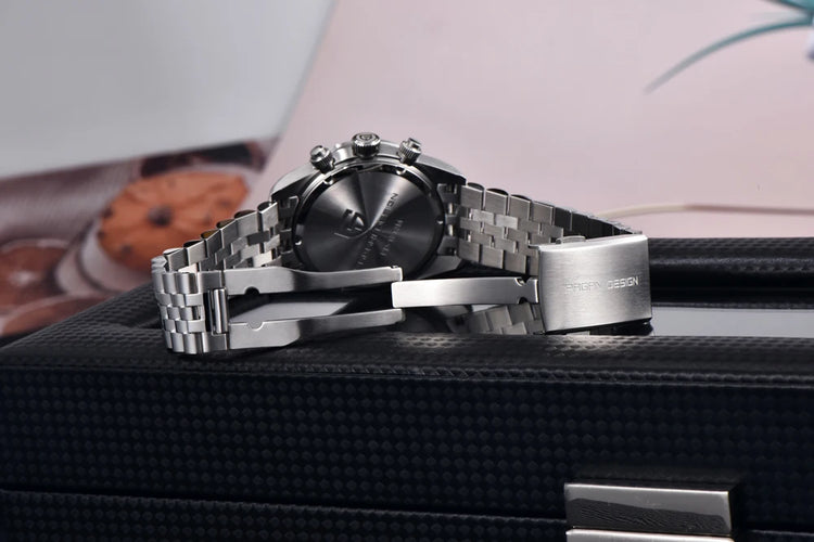 Nuovo Orologio da Uomo PAGANI DESIGN Panda 2026, Marca di Lusso, Orologio al Quarzo, Cronografo Sportivo, Ghiera in Ceramica, Vetro Zaffiro AR, Luminoso, Impermeabile, in Acciaio Inossidabile