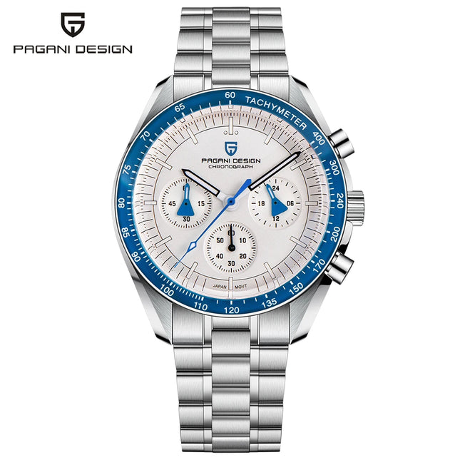 PAGANI DESIGN 2026 Nuovo Orologio da Polso da Uomo Rosso di Lusso al Quarzo Cronografo Automatico con Data Impermeabile Spedizione Locale