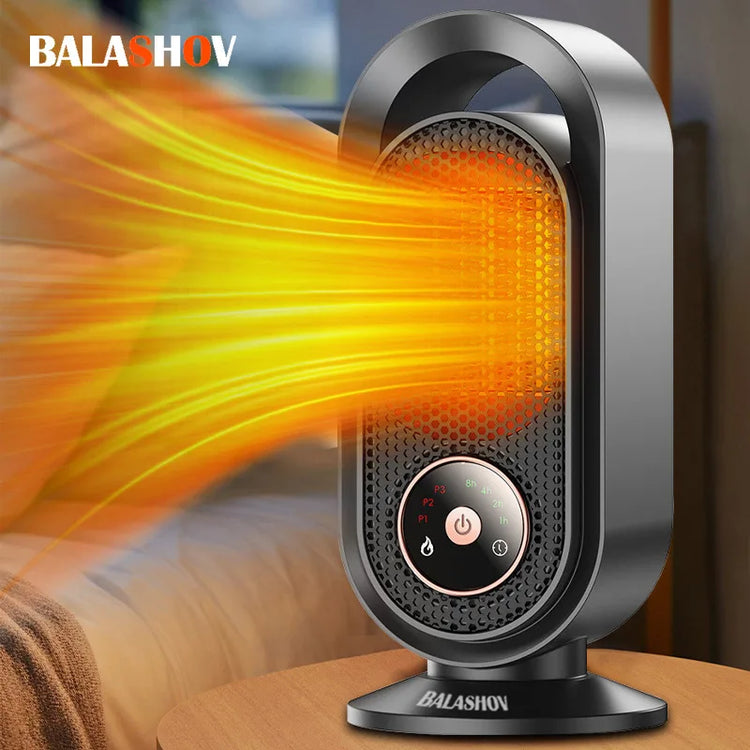 1000W Electric Heater Portable Mini desk Fan Fan Heater Hot Air Flower Home bed Office Warmer Machine for Winter