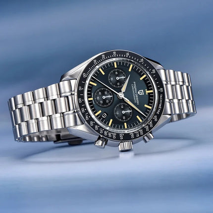 PAGANI DESIGN Nuovo Orologio da Uomo di Lusso al Quarzo con Vetro Zaffiro AR, Cronografo Sportivo Impermeabile 500 ATM, Movimento Giapponese, Luminoso, in Acciaio 316L