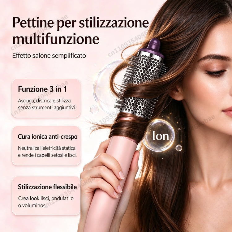 SenCiciMen 6 in 1 Air Styler Negative Ion Hair Dryer For Auto CurlingHair Styling Tools For Fast Drying,Curling,Volumizing & Smooth Best Gift for Women