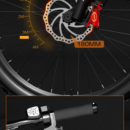 Bicicletta Elettrica LANKELEISI MX600 Pro, Motore 500W, Batteria 48V 20Ah, Autonomia 150KM, Pneumatici 27.5x2.4 Pollici, E-bike per Adulti