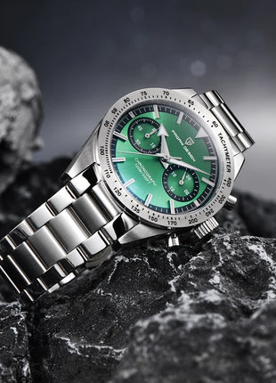 Nuovo Orologio da Uomo PAGANI DESIGN 2026, Orologio al Quarzo con Fasi Lunari, Cronografo Sportivo Impermeabile, Vetro Zaffiro AR, Luminoso, Spedizione Locale