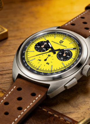 Orologio da Uomo Retrò PAGANI DESIGN 2026 Nuova Collezione, Cronografo al Quarzo, Vetro Zaffiro Giapponese VK63, Spedizione Locale