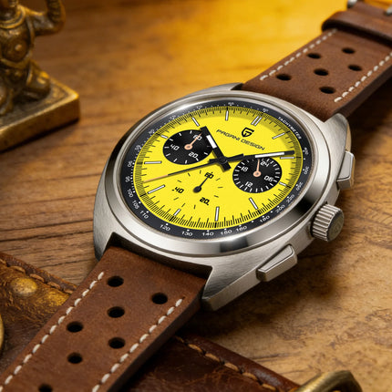 Orologio da Uomo Retrò PAGANI DESIGN 2026 Nuova Collezione, Cronografo al Quarzo, Vetro Zaffiro Giapponese VK63, Spedizione Locale