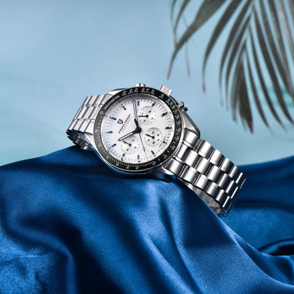 PAGANI DESIGN Nuovi orologi da uomo, orologio al quarzo di lusso, cronografo di precisione, vetro zaffiro AR, resistente all'acqua fino a 100M, orologio business 2026, spedizione locale UE