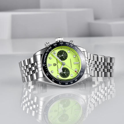 Nuovo PAGANI DESIGN 2026 Orologio da Uomo Panda, Orologio al Quarzo di Lusso, Cronografo con Quadrante in Zaffiro, Luminoso, Acciaio Inossidabile 316L, Spedizione Locale