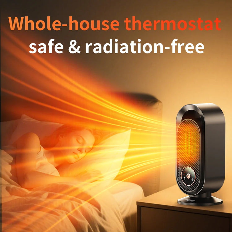 1000W Electric Heater Portable Mini desk Fan Fan Heater Hot Air Flower Home bed Office Warmer Machine for Winter