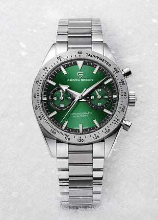 Nuovo Orologio da Uomo PAGANI DESIGN 2026, Orologio al Quarzo con Fasi Lunari, Cronografo Sportivo Impermeabile, Vetro Zaffiro AR, Luminoso, Spedizione Locale