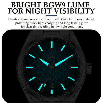 AddiesKin K014 Mechanical Watch for Men ST2130 Automatic Movement (ETA 2824 Compatible) 40mm Stainless Steel Case Cameo Shell