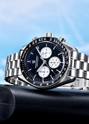 Nuovo Orologio da Uomo PAGANI DESIGN V6 Moon 2026, Orologio al Quarzo di Lusso, Cronografo Sportivo VK63, Vetro Zaffiro AR, Impermeabile, Luminoso, Regalo