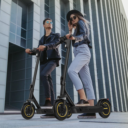 Monopattino Elettrico 500W con Spedizione da Magazzino UE, 36 km/h, 3 Velocità, Autonomia Fino a 45 km, Design Completamente Impermeabile, Dotato di Pneumatici da 10 Pollici, Esperienza di Guida Confortevole, Ideale per l'Es