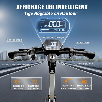 RUITOO T3MAX 3200W Scooter Elettrico Scooter 85KM Gamma 60V20.8AH Batteria Ultra Lunga Capacità 10.5 Pollici Smart Scooter Elettrico