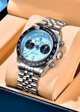 PAGANI DESIGN 2026 Nuovo Orologio Cronografo BB da Uomo, Orologio al Quarzo di Lusso con Vetro Zaffiro AR, Impermeabile 100M, Luminoso, Cinturino in Acciaio Inossidabile 316L, Spedizione Rapida da Magazzino Locale