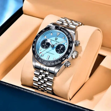 PAGANI DESIGN 2026 Nuovo Orologio Cronografo BB da Uomo, Orologio al Quarzo di Lusso con Vetro Zaffiro AR, Impermeabile 100M, Luminoso, Cinturino in Acciaio Inossidabile 316L, Spedizione Rapida da Magazzino Locale