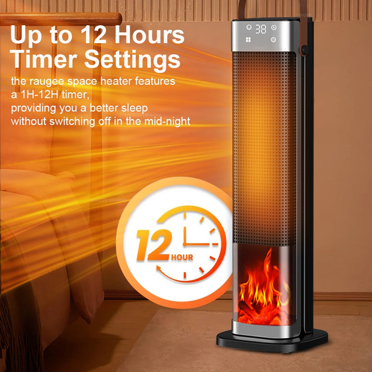 Electric Heater 2000W Heating Fans Portable PTC Fan Heater Electric Space Heater Household Hot Air Blower Electric Warmer with Remote Control