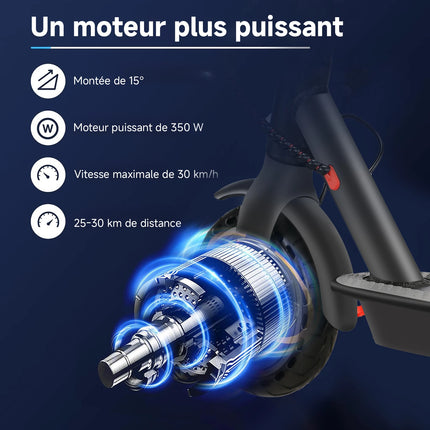 Monopattino Elettrico SUNNIGOO N7PRO 2026 Aggiornato con APP Smart, Motore Potente da 350W, Autonomia 36V 30KM, Freno Doppio, per Adulti e Studenti - Idea Regalo