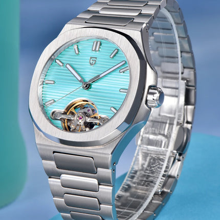 Nuovo Orologio Meccanico da Uomo PAGANI Whirlpool DESIGN 2026, Orologio Automatico di Lusso di Alta Gamma per Uomo, Scheletrato, Luminoso, con Vetro Zaffiro AR Protettivo, in Acciaio Inossidabile, Leggero