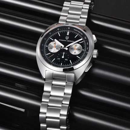 Orologio da Uomo Retrò PAGANI DESIGN 2026 Nuova Collezione, Cronografo al Quarzo, Vetro Zaffiro Giapponese VK63, Spedizione Locale