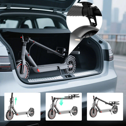 Monopattino Elettrico 350W con Pneumatici Solidi Antiscivolo da 8,5 Pollici, Velocità Massima 30 km/h, Autonomia Fino a 32 km, Pieghevole e Portatile, Ideale per Adolescenti e Pendolari Urbani - Disponibile in Magazzino UE