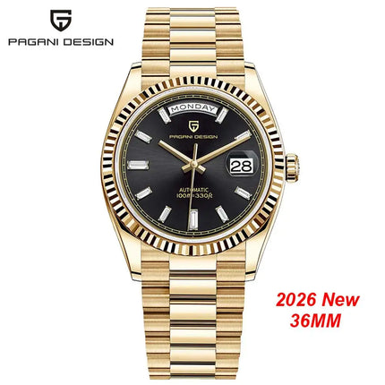 Orologi da uomo Gaphani DESIGN Blu, Orologio automatico di lusso da uomo, Vetro Zaffiro AR, Orologio Meccanico, Consegna da Magazzino Europeo